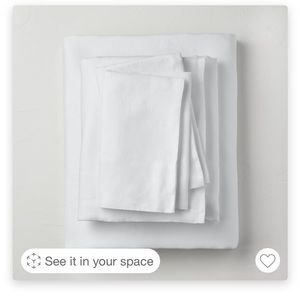 Casaluna FULL SIZED white sheet set